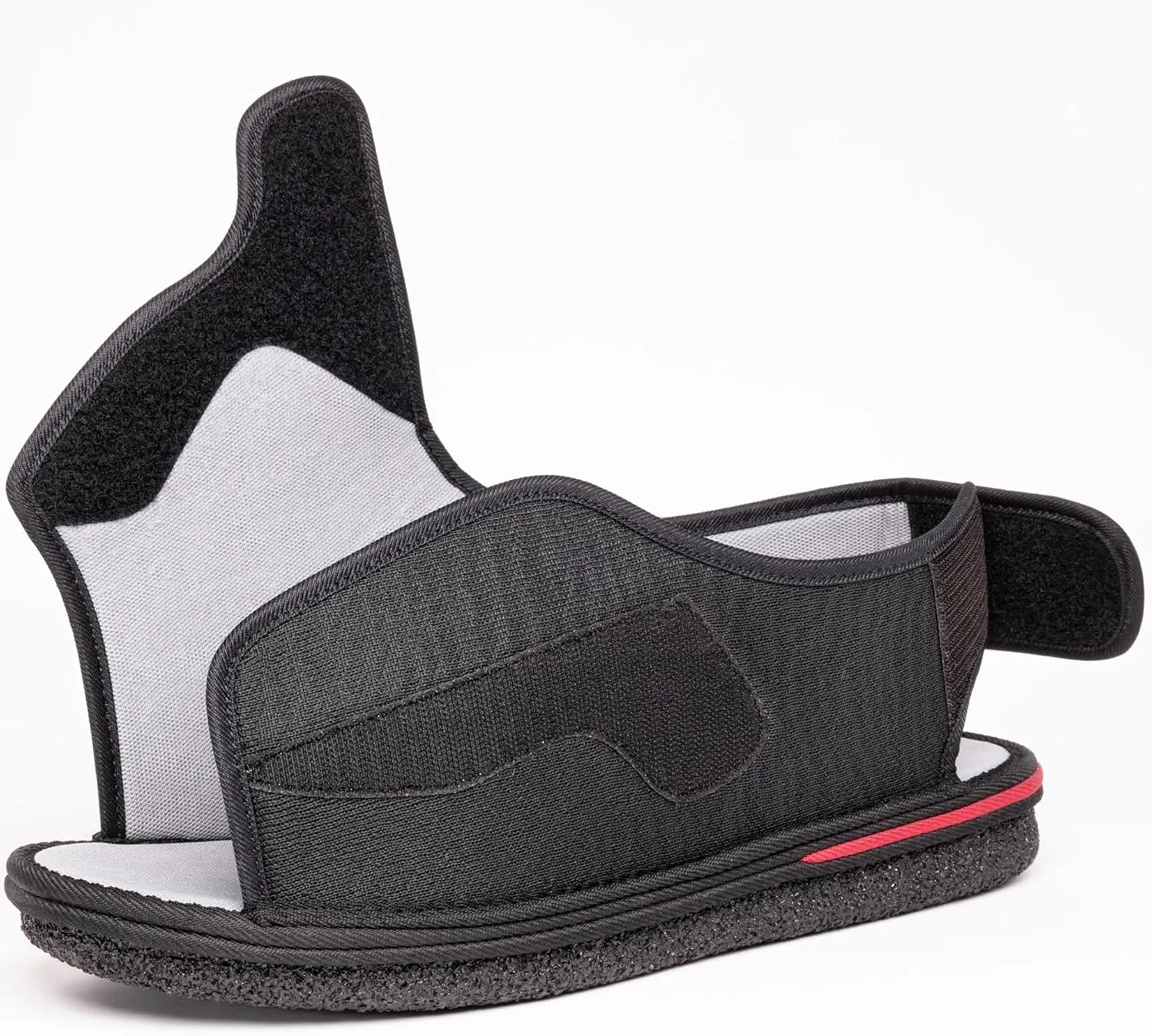 Mens Memory Foam Diabetic Slippers with Adjustable Closure, Extra Wide Comfy Warm Plush Fleece Arthritis Edema Swollen Diabetic House Shoes Machine Washable with Anti Slip Sole