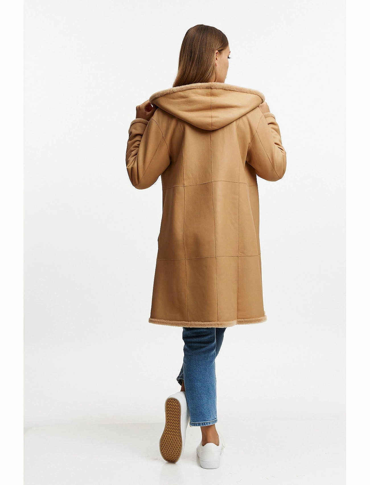 Merino lambskin jacket reversible 2in1 - camel