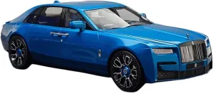 Metal Die Cast Toy Cars 1 18 for RR Rolls-Royce Ghost Collector's Edition Resin Car Model Blue Souvenir Display for Home Or Office Décor
