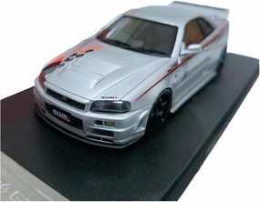 Metal Car Model 1:43 for Nismo GT-R R34 Z-Tune Mini Sports Car Toy Model Replica Vehicles Ornaments Die Cast Vehicles