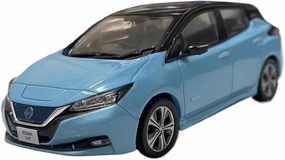 Metal Car Model 1:43 for Nissan Leaf 2018 Miniature Car Model Souvenirs Simulation Vehicle Collection Die Cast Vehicles