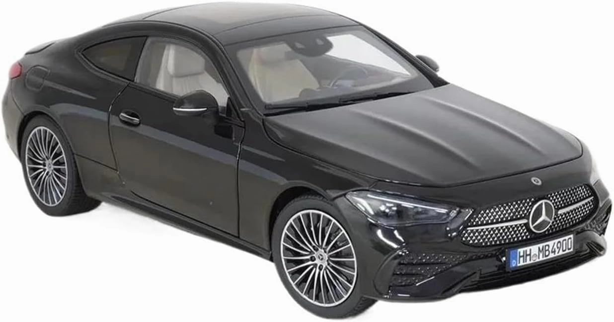 Metal Die Cast Toy Cars 1:18 Scale for Benz Cle Alloy Sedan Classic Car Model Adult Collection Static Metal Home Decoration for Home Or Office Décor(Black)