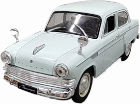 Metal Vehicles Toys 1/43 for Moscow Man 403 Light Blue Vintage Style Sedan Alloy Car Model Interior Decoration Home Or Office Décor