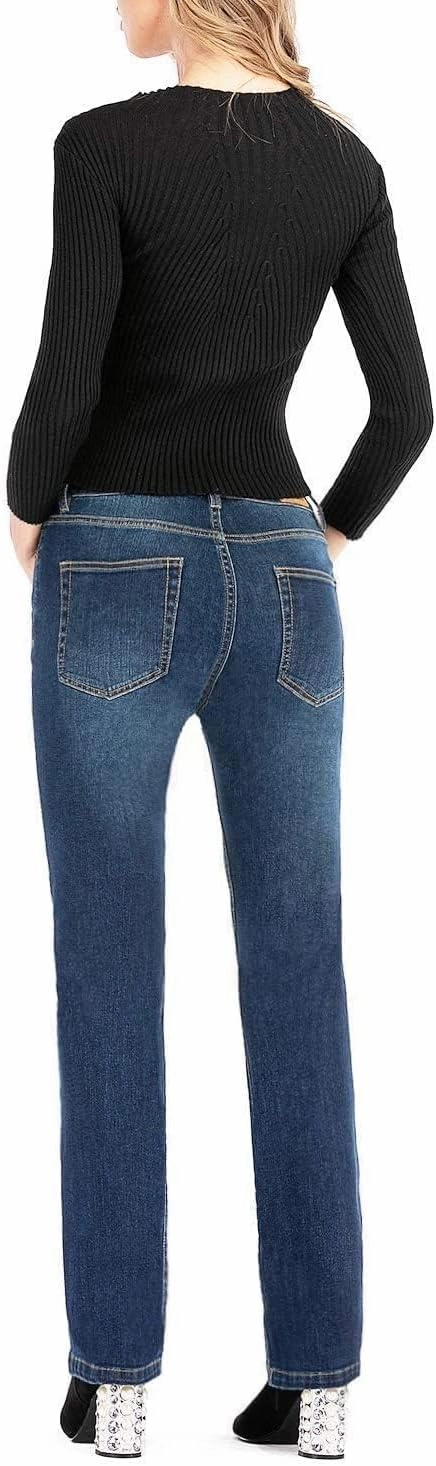 MetHera Women's Le Mel Classic Stretch Curvy Bootcut Jeans