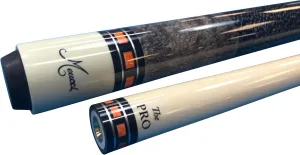 Meucci SB3-O Handcrafted Billiards Pool Cue Stick PRO Shaft - Orange   Hard CASE