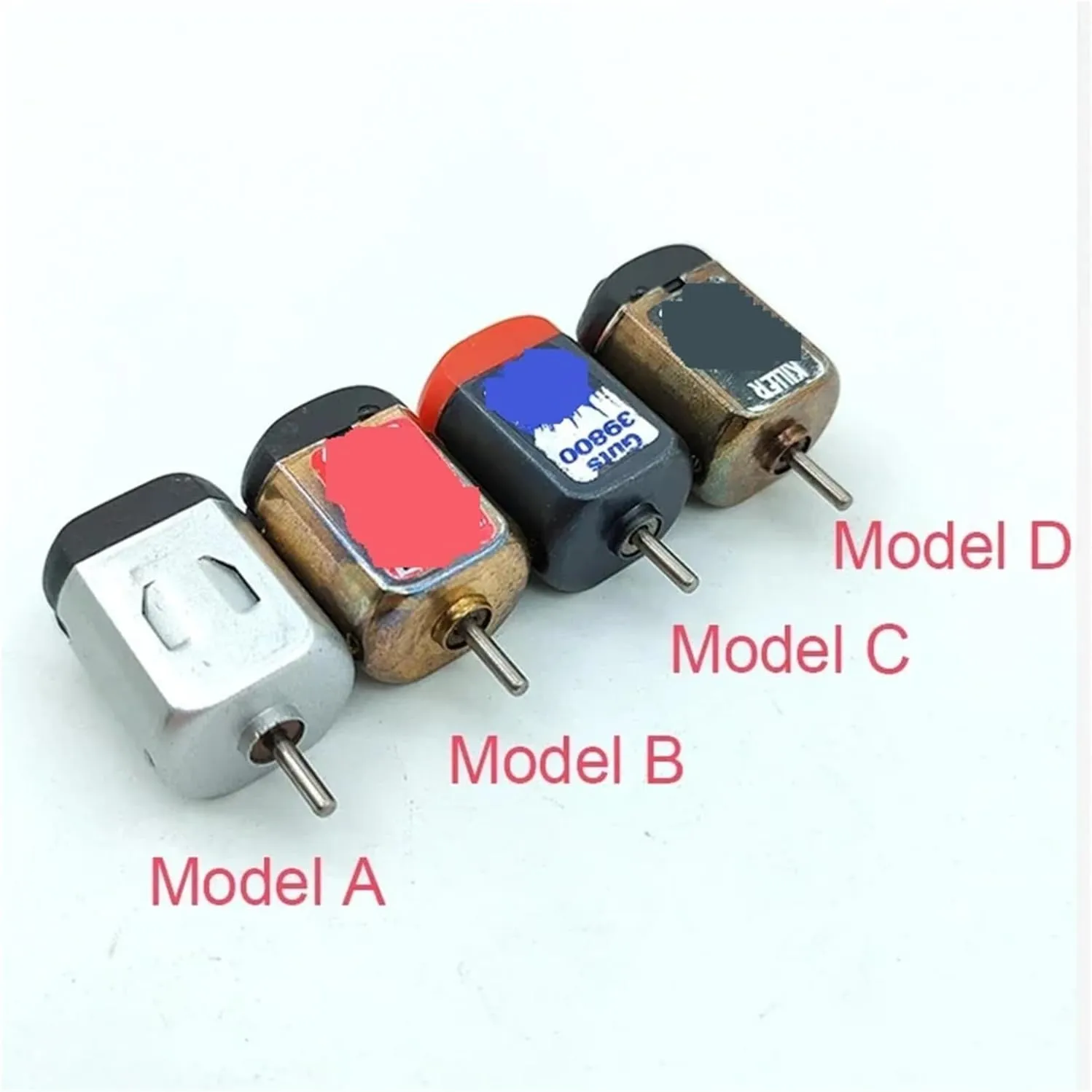 Micro 130 Hobby Electric Motor 1V-3V 2V 2.4V Small Mini DC Motor for DIY RC Toy 4WD Slot Racing Car with Cooling Hole(Model B)