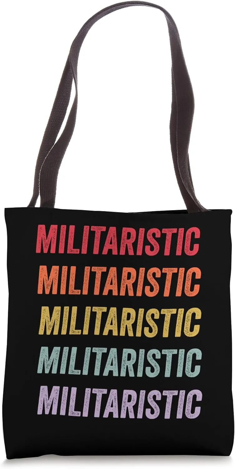 Militaristic Tote Bag