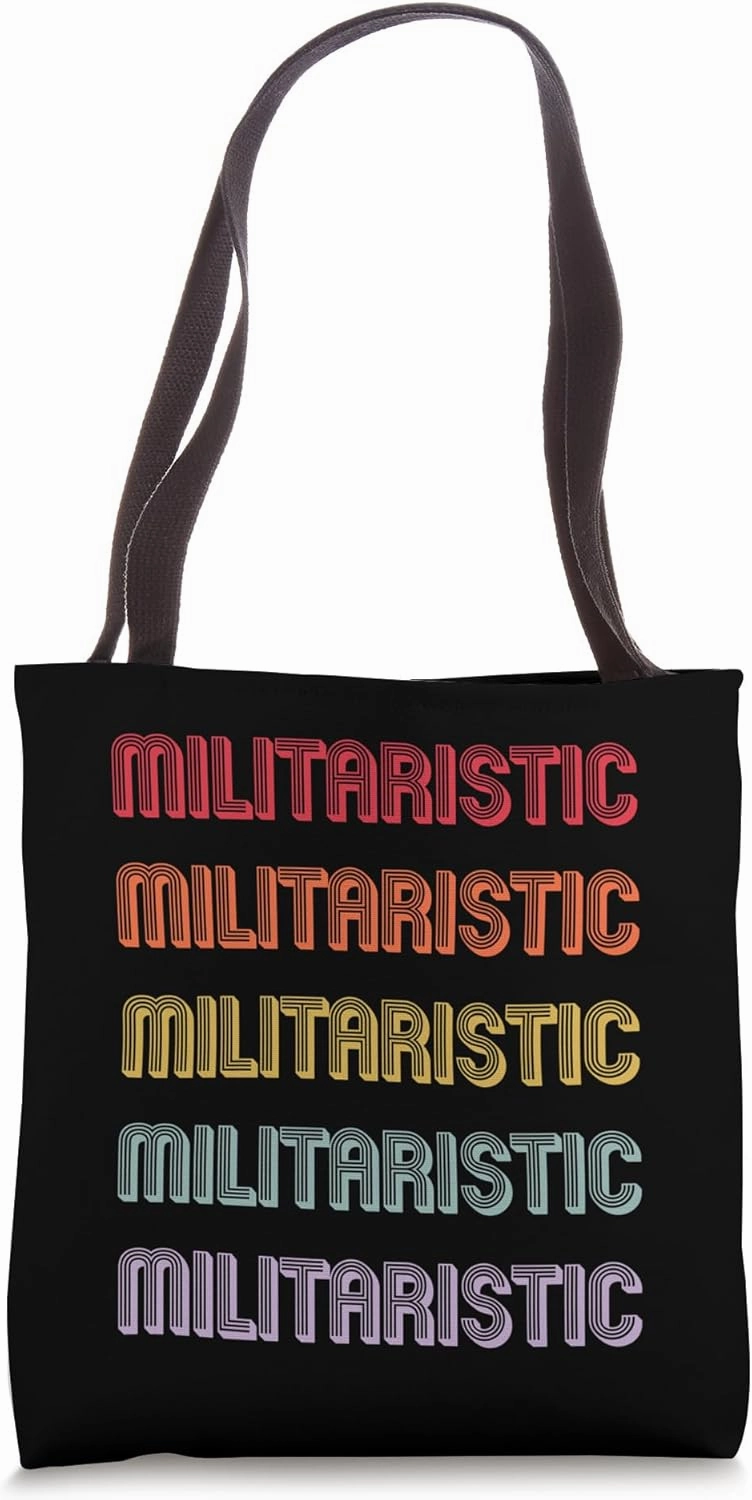 Militaristic Tote Bag