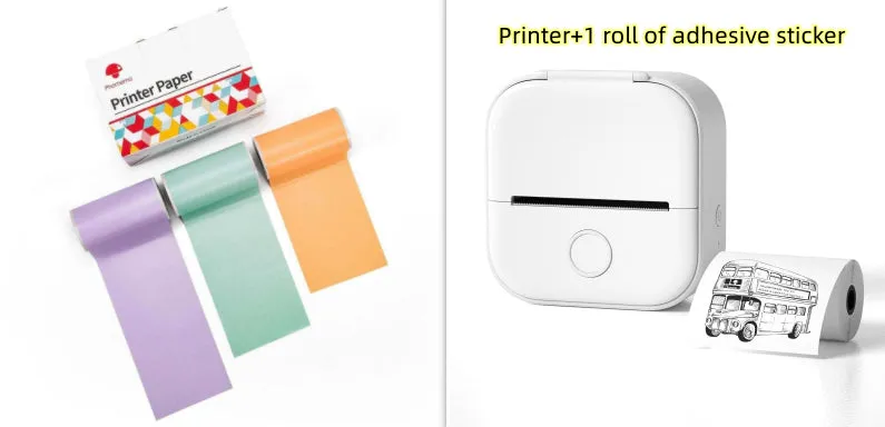 Mini-Printer, Portable Mini-Bluetooth with WiFi. Mobile Phone Pocket Printer/Label Machine