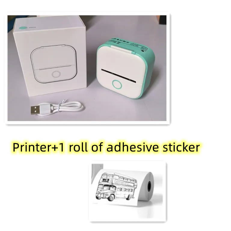 Mini-Printer, Portable Mini-Bluetooth with WiFi. Mobile Phone Pocket Printer/Label Machine