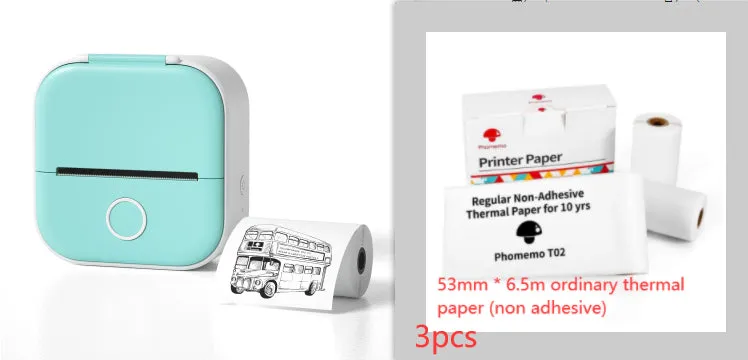 Mini-Printer, Portable Mini-Bluetooth with WiFi. Mobile Phone Pocket Printer/Label Machine
