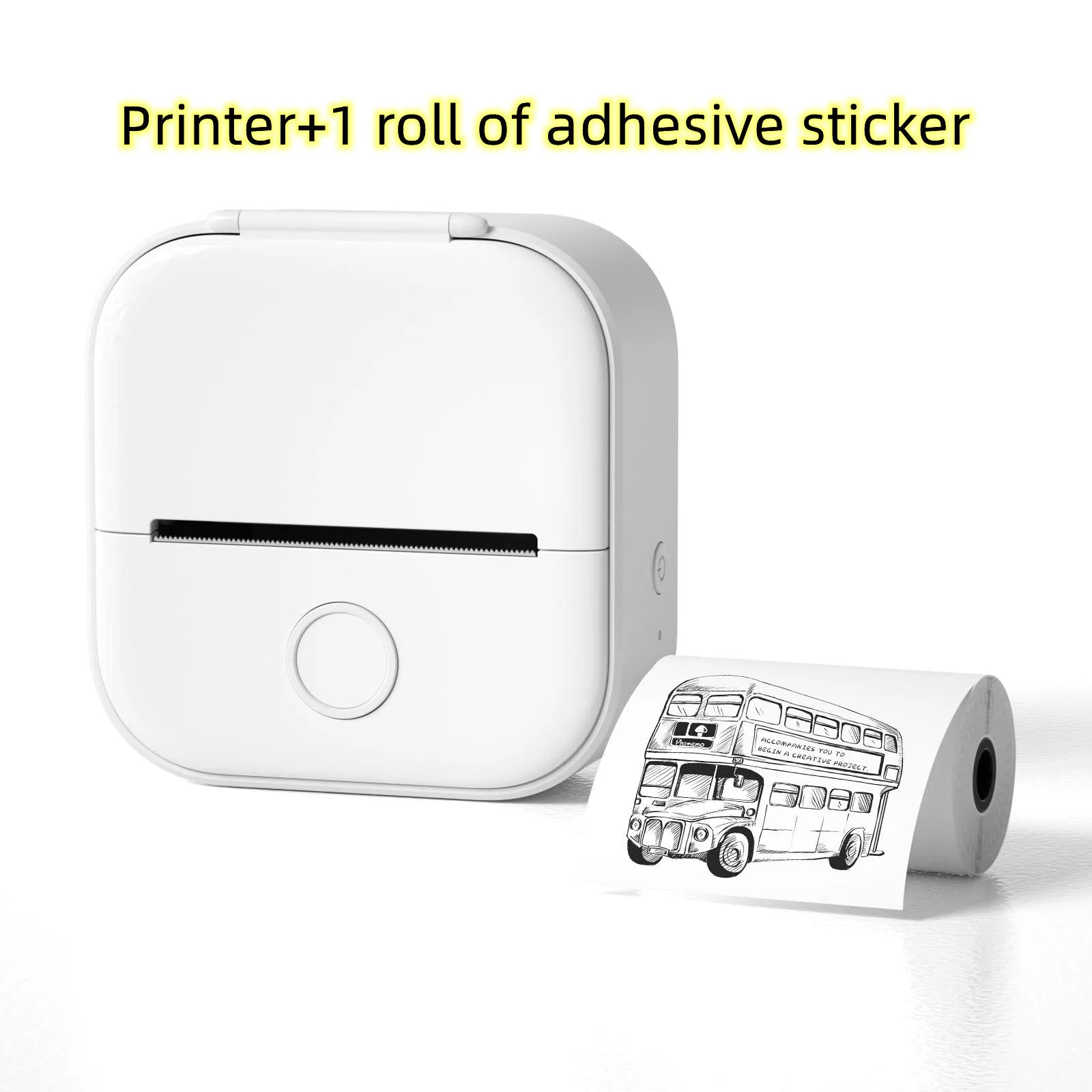 Mini-Printer, Portable Mini-Bluetooth with WiFi. Mobile Phone Pocket Printer/Label Machine