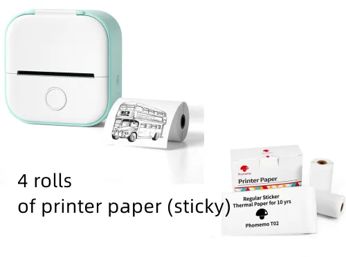 Mini-Printer, Portable Mini-Bluetooth with WiFi. Mobile Phone Pocket Printer/Label Machine