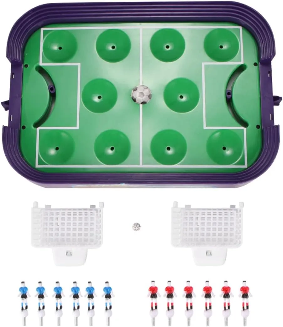 Mini Table Soccer Set Plastic Desktop Football Field Model Family Interactive Toys Mini Table Soccer Set