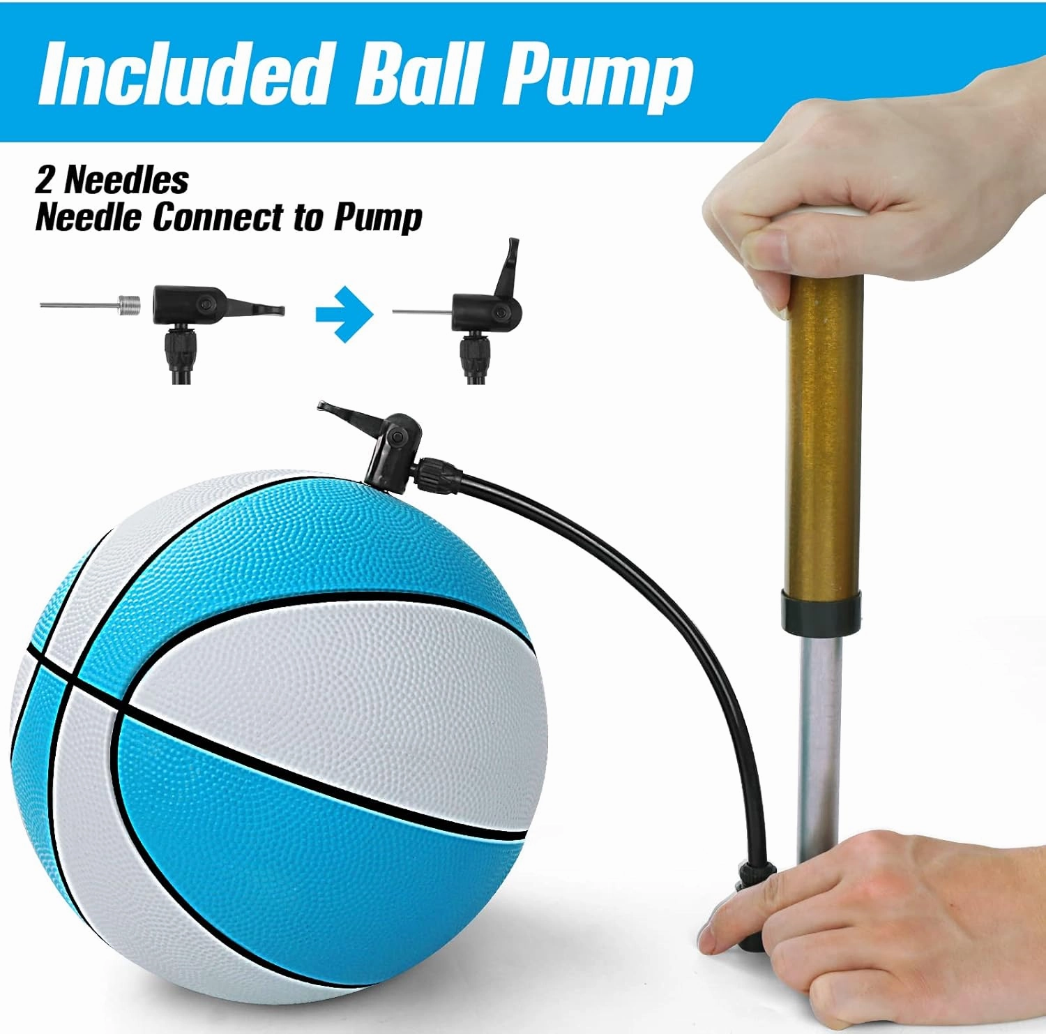 Mini Basketball Replacement 8.5 Inch Pool Basketballs Ball Hoop Indoor Outdoor Toy, Fits All Standard Swimming Pool Basketball Hoop Pool Game Toy Water Games