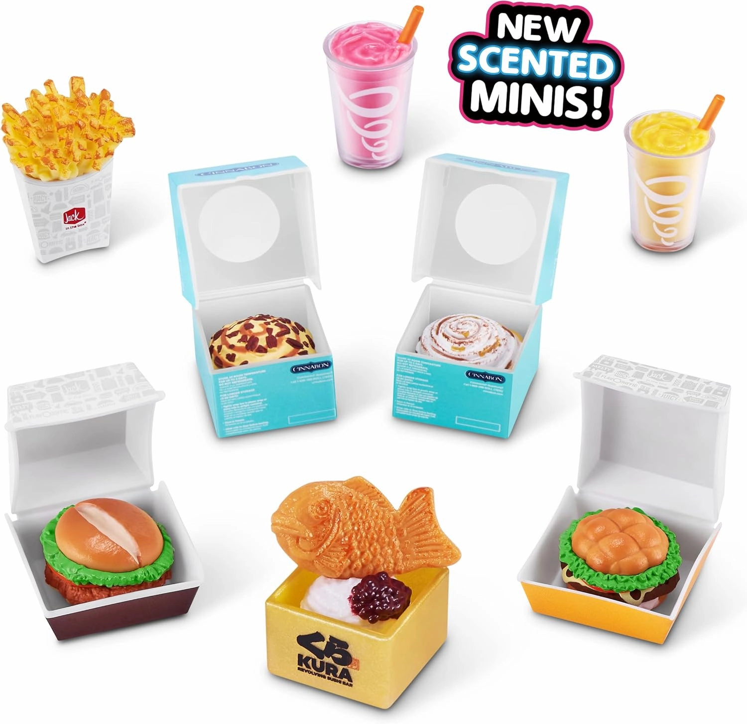 Mini Brands Mini Foodies Series 2 Collector Kit (3 Pack   Collector Case) by ZURU, Mystery Capsule Real Miniature Brands Collectable Toy, Collectibles, Fast Food Toys and Shopping Accessories