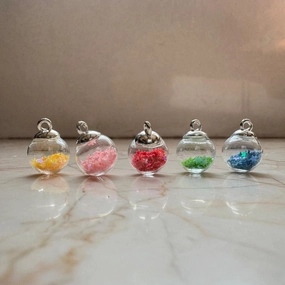 Mini Glass Globe with Sequence