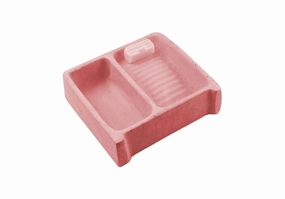 Mini Mexican Washboard for Makeup Brush Cleaner Handmade, Brush Cleaning, Washing Tool Cosmetic Brush Clanear, Mexican Lavaderito, Lavadero Miniatura Artesanal, Brush Washer (Pink)