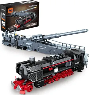 MISINI M6418 WWII German K5 Leopold Building Blocks Set 1631 Pieces Creative Blocks, Excellent MOC Train Model and Collection Gifts for Military Enthusiasts Adults Teens and Kids