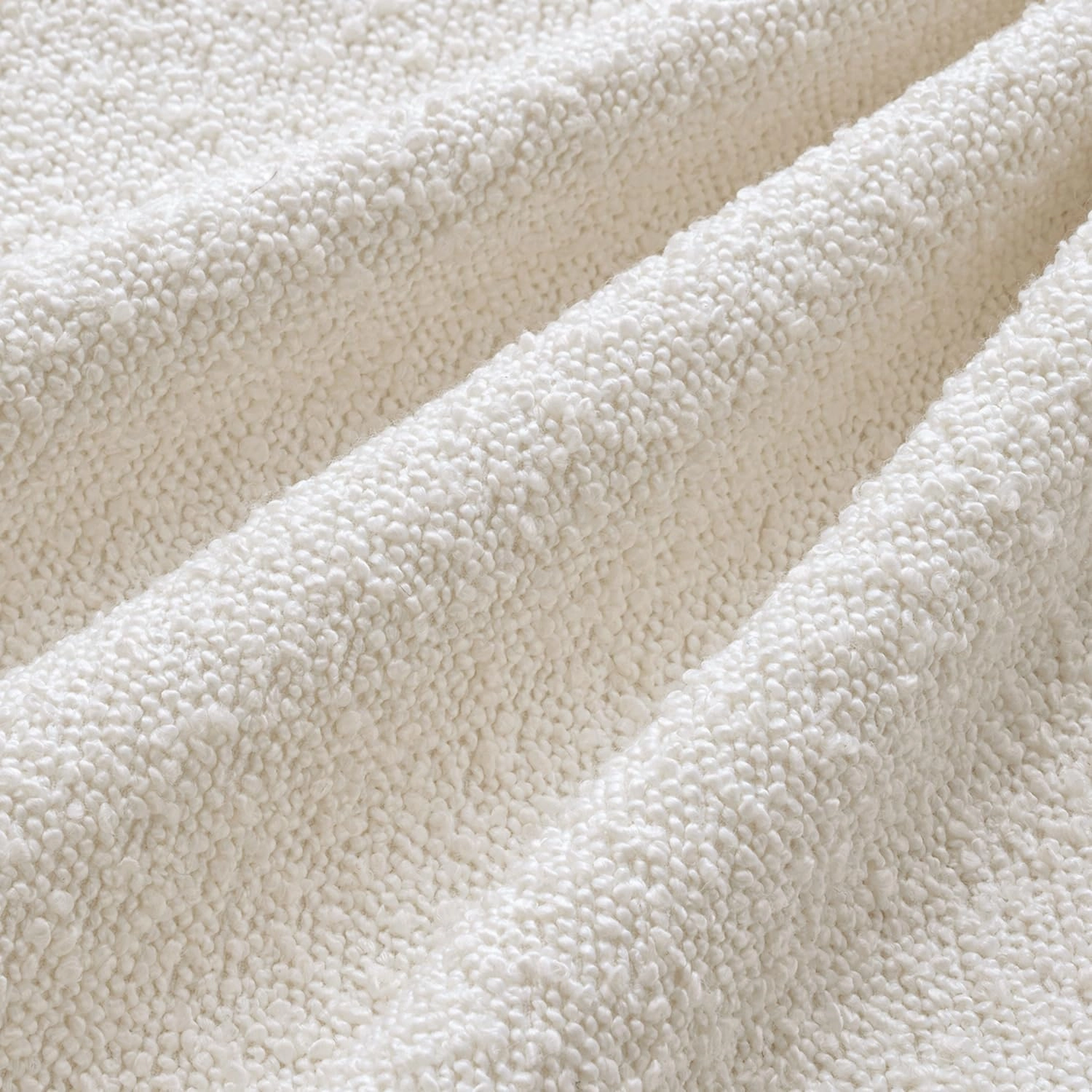 MIULEE Pack of 4 Decorative Textured Boucle Throw Pillow Covers 20x20 Inch White Accent Solid Pillow Cases Soft Couch Cushion Covers for Modern Farmhouse Boho Chair Sofa Bed Livingroom Home Decor