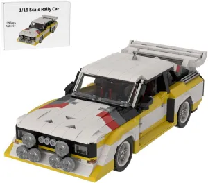 MOC-165249 1/18 Scale Rally Car Building Blocks Set, Stunning Racing Car Model with Detailed Design for Adults, Collectors & Hobbyists, 1296 Piece