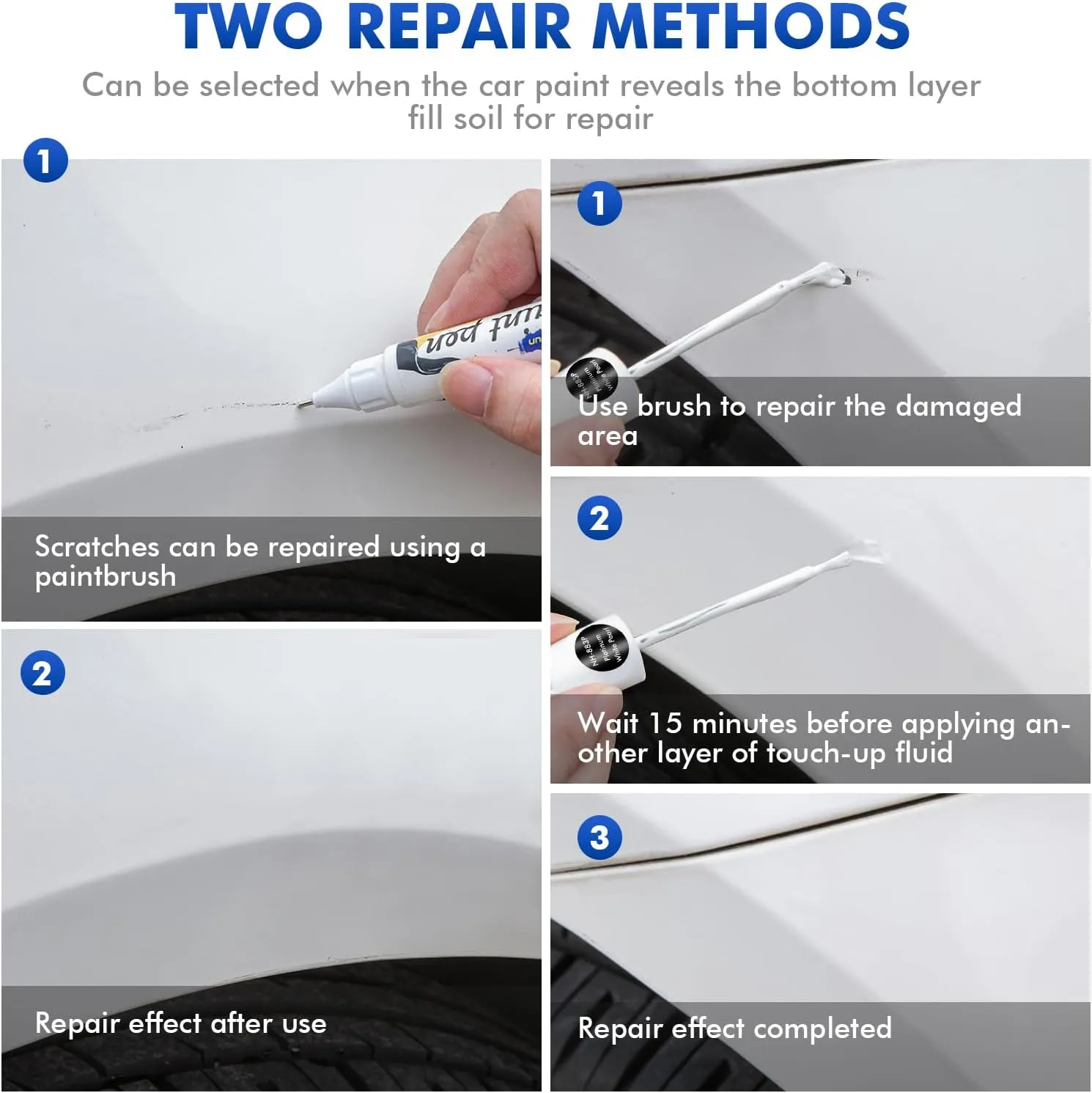 Modern Steel Metallic (NH-797M) Touch Up Paint Compatible with Honda, DIY Car Paint Scratch Repair, Quick & Easy Fix Automotive Scratch Repair for Civic/CRV/Odyssey/Accord/Pilot/HRV