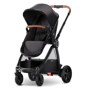 Mompush Ultimate2 Baby Stroller, Premium Convertible Full-Size Stroller for Toddler, Reversible Seat with One Hand Recline Adjustment, Car Seat Adapter Included