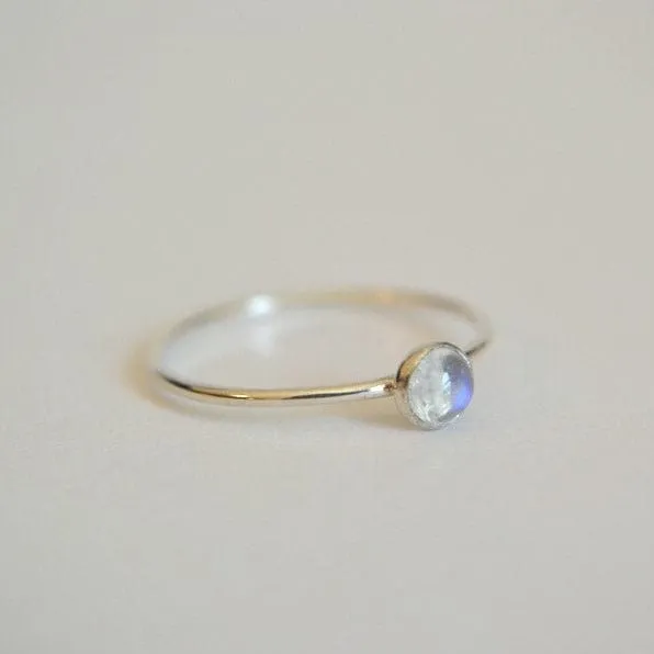Moonstone Ring 4mm
