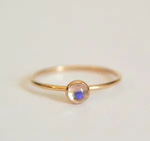 Moonstone Ring 4mm