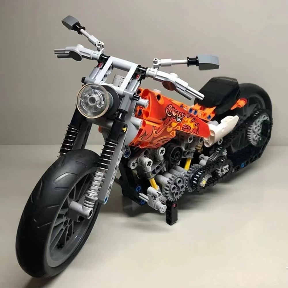 Motorcycle Toy Building Blocks Kit,Model Brick Toys Set for Boys Tech Motorbike Toy Collection Brick Kit Motorcycle Model Gifts for Motorcycle Fans