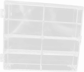 Multi Compartments Plastic Display Case for Mini Model Cars Clear Organizer Showcase Box for Landscape Dolls Premium Transparent Storage Easy to Clean