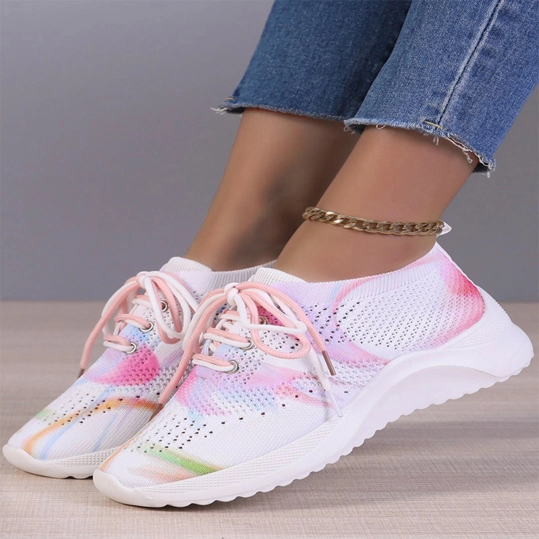 Multicolor Women's Breathable Lightweight Athletic Sneakers
