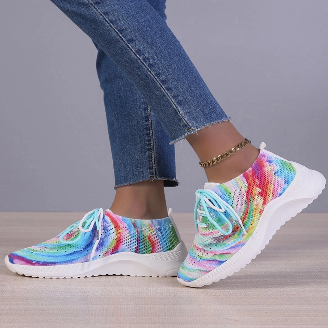 Multicolor Women's Breathable Lightweight Athletic Sneakers