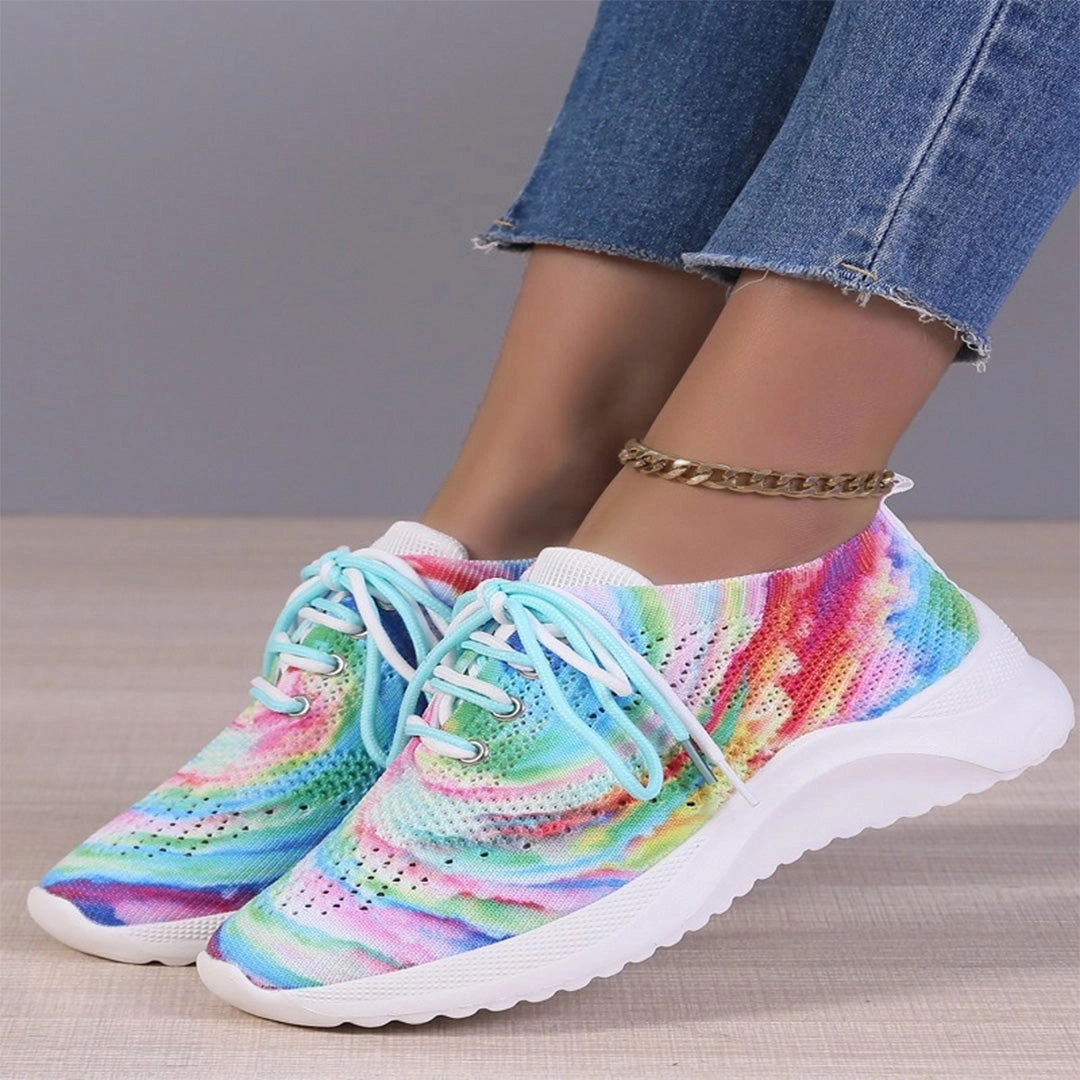 Multicolor Women's Breathable Lightweight Athletic Sneakers