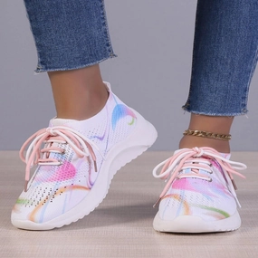 Multicolor Women's Breathable Lightweight Athletic Sneakers