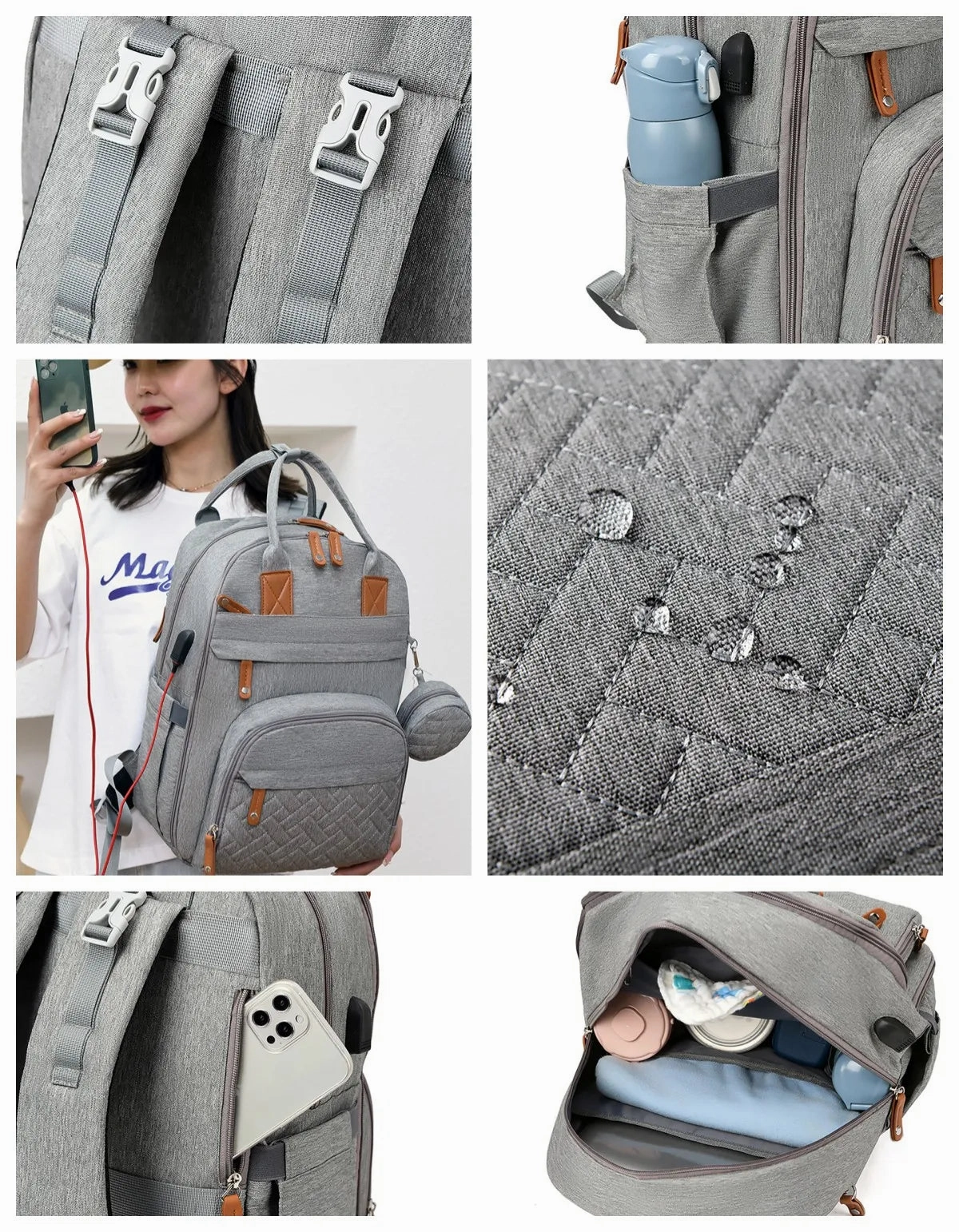 Multifunctional Baby Changing Bag