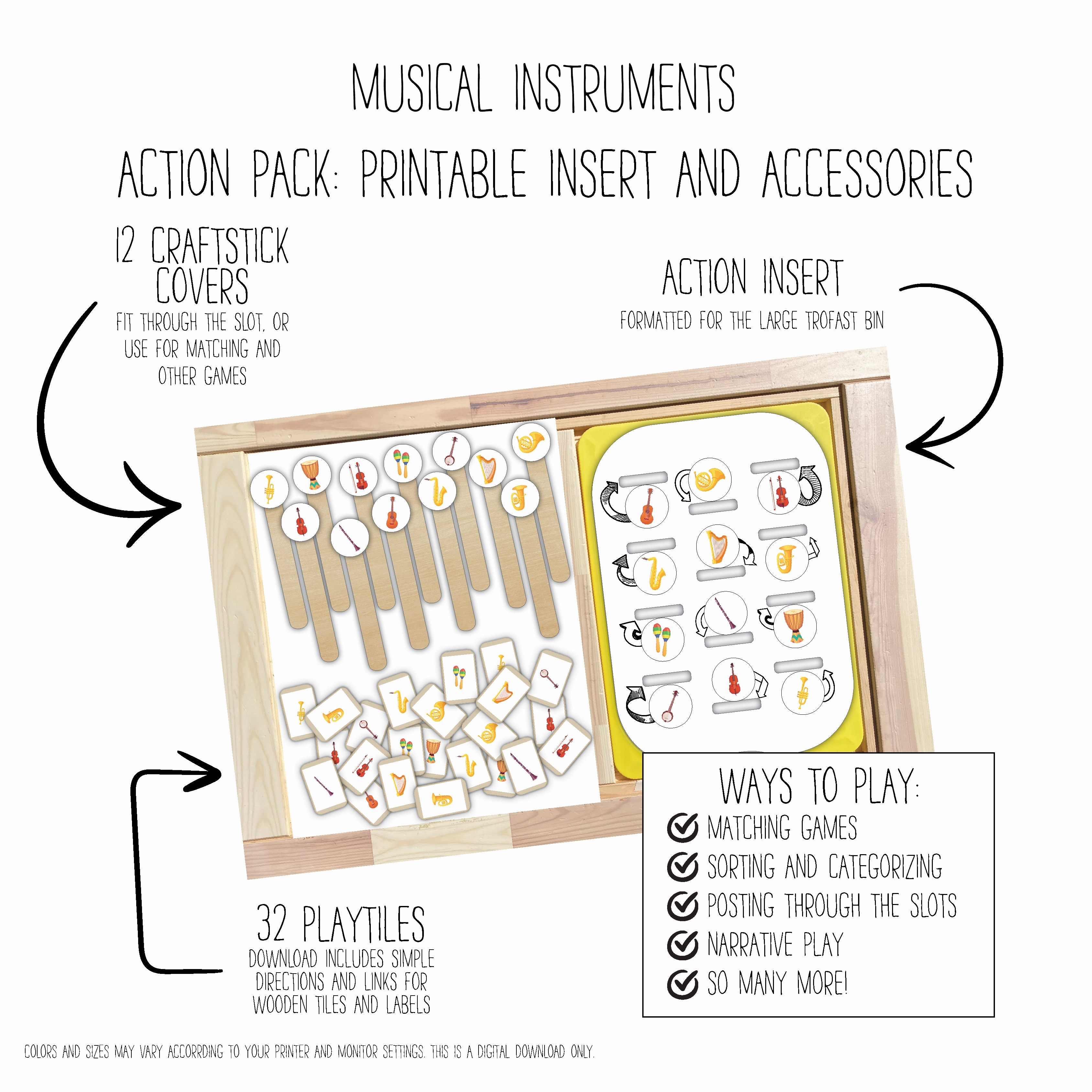 Musical Instruments 12 Slot Action Pack
