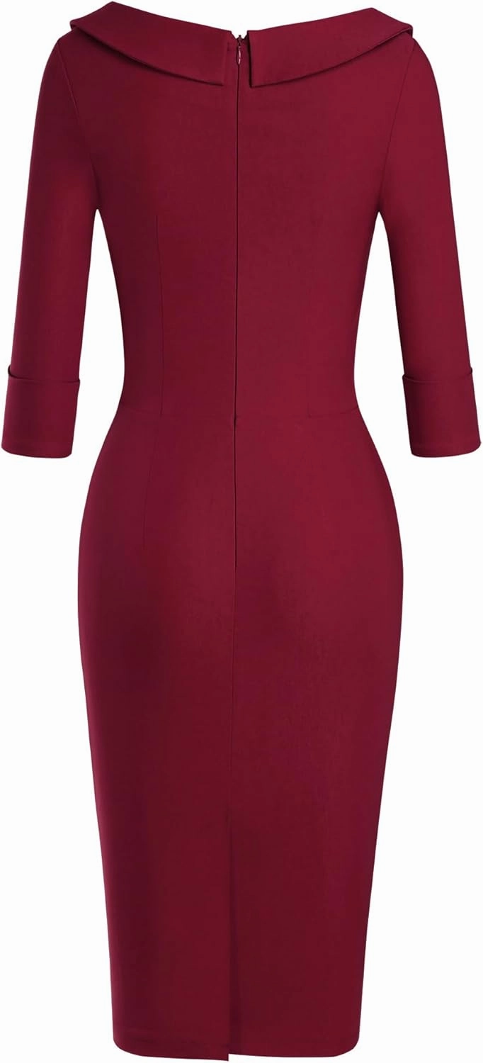 MUXXN Women's Classic Vintage Sweetheart Neckline Cocktail Prom Tea Dress