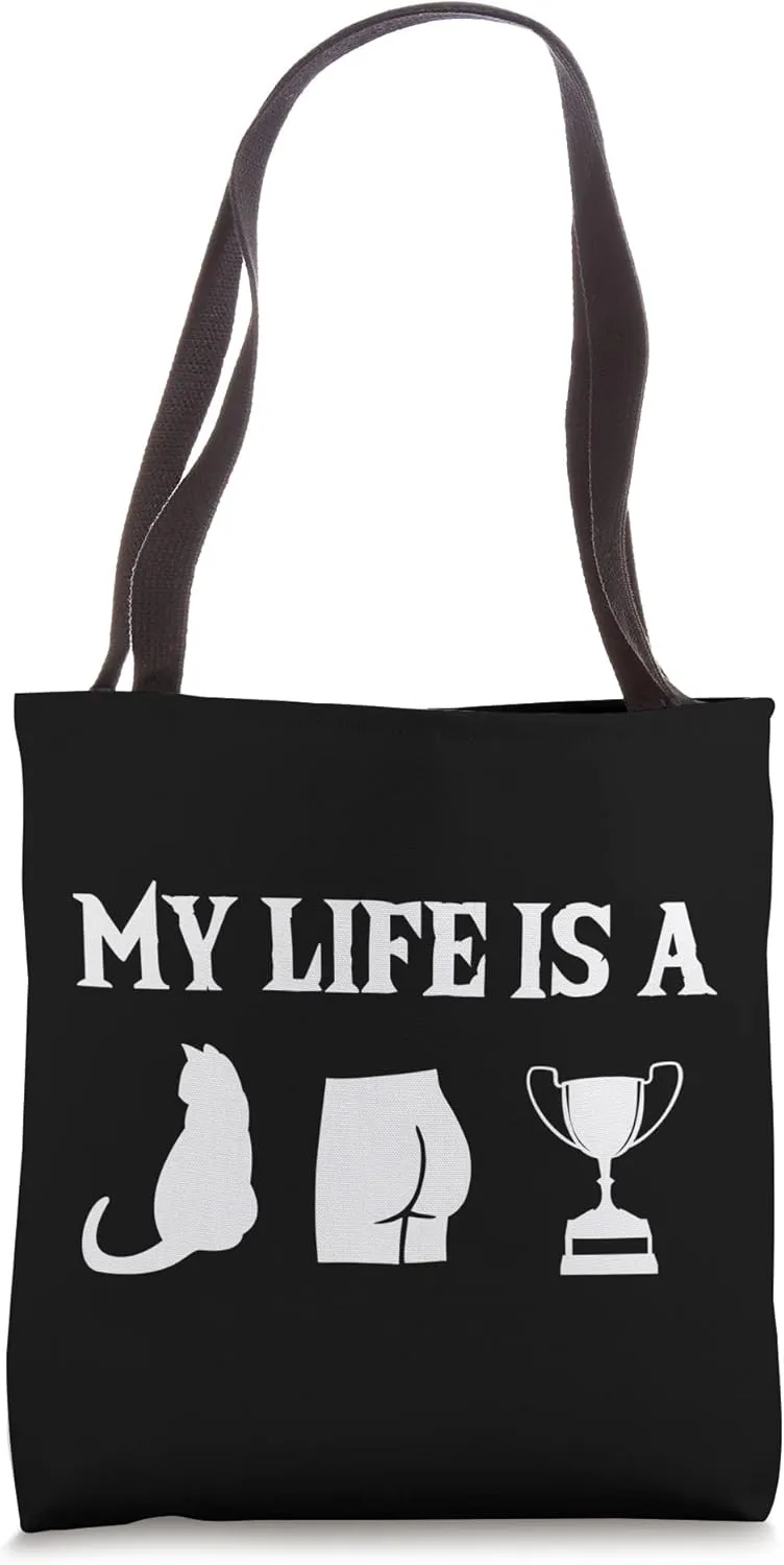 MY LIFE IS A - Funny Word game with 3 graphics - Catastrophe Tote Bag