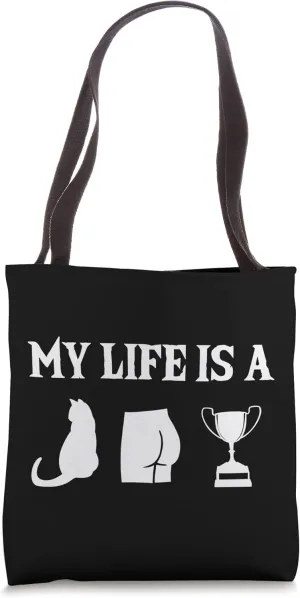 MY LIFE IS A - Funny Word game with 3 graphics - Catastrophe Tote Bag