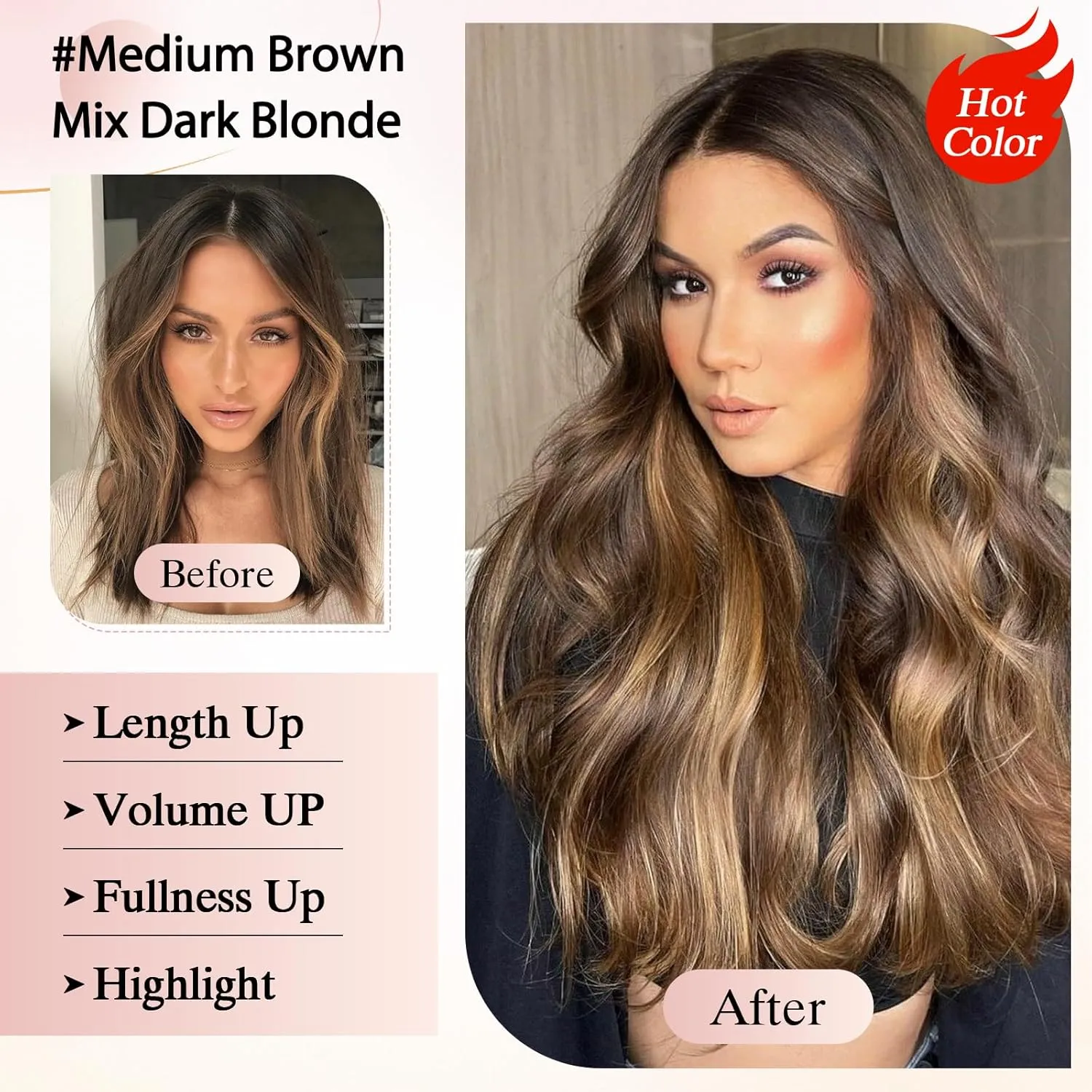 Nano Bead Human Hair Extensions - Nano Bond & Tip Extensions - Silky Straight Natural 50g/50 Stands 16" Jet Black