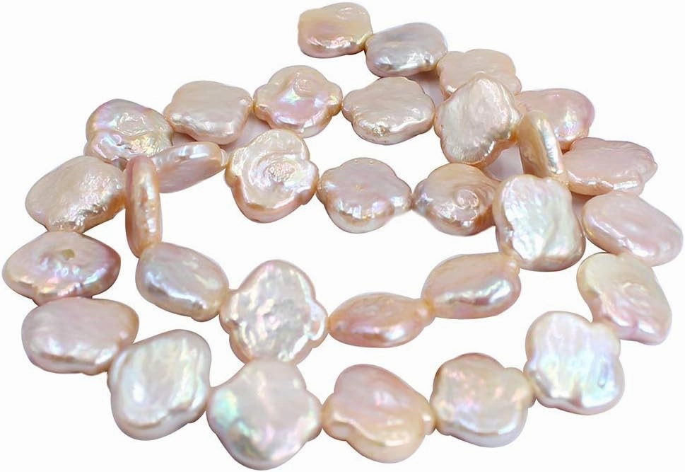 Natural 12x14mm Lantern Pink Freshwater Cultured Pearl Jewelry Loose Gemstone Beads Strand 15" Natural Stone for Necklace Bracelet DIY Design