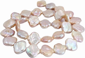Natural 12x14mm Lantern Pink Freshwater Cultured Pearl Jewelry Loose Gemstone Beads Strand 15" Natural Stone for Necklace Bracelet DIY Design