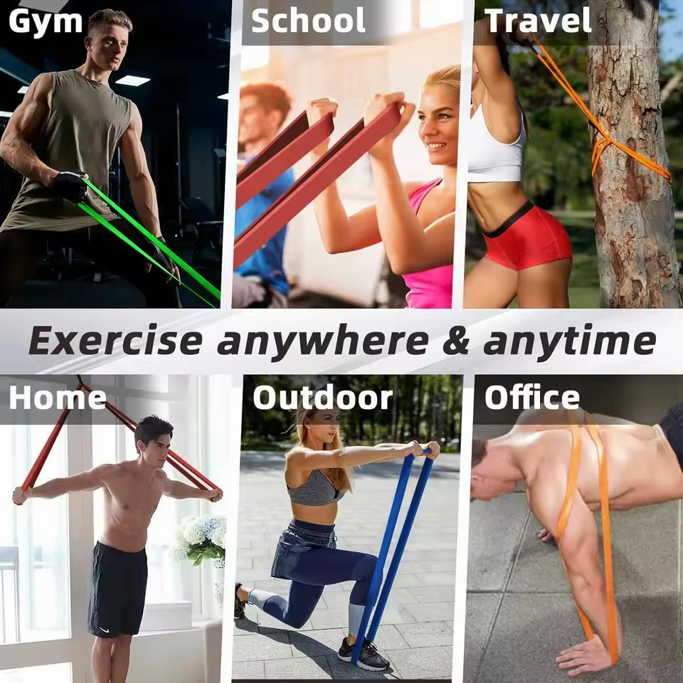 Natural Latex Resistance Bands – Full-Body Pull-Up Assist & Workout Set for All Fitness Levels