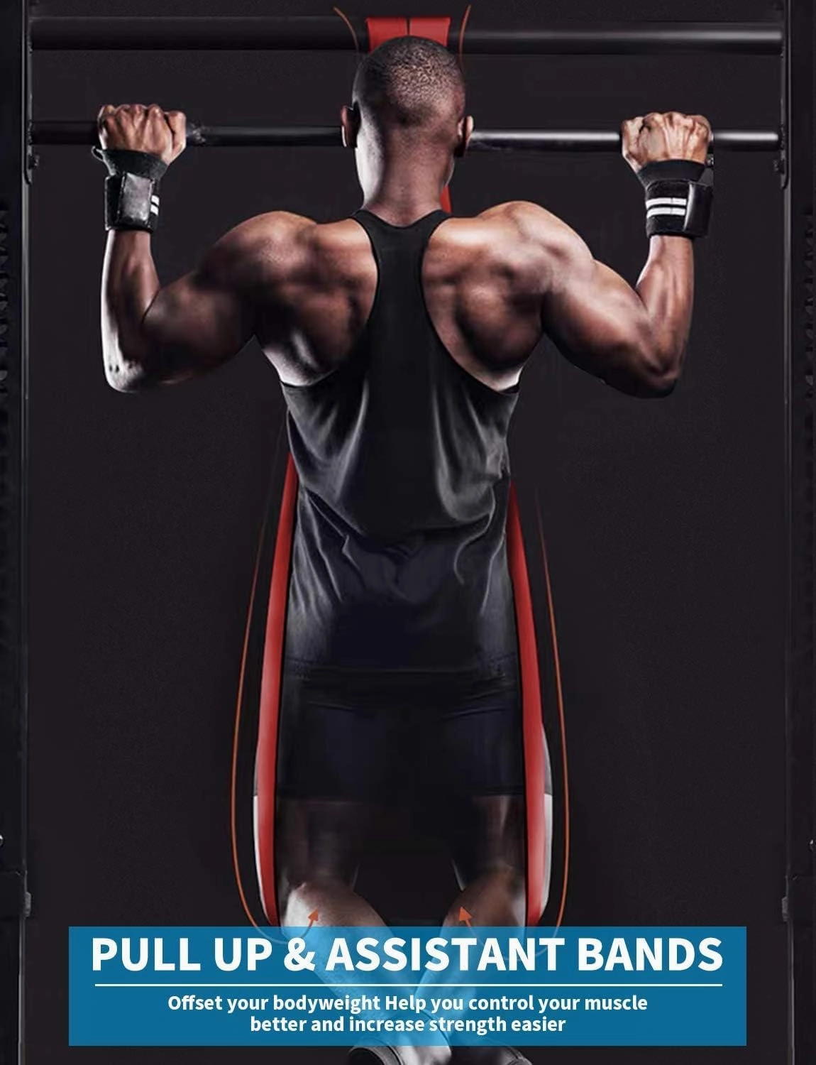 Natural Latex Resistance Bands – Full-Body Pull-Up Assist & Workout Set for All Fitness Levels