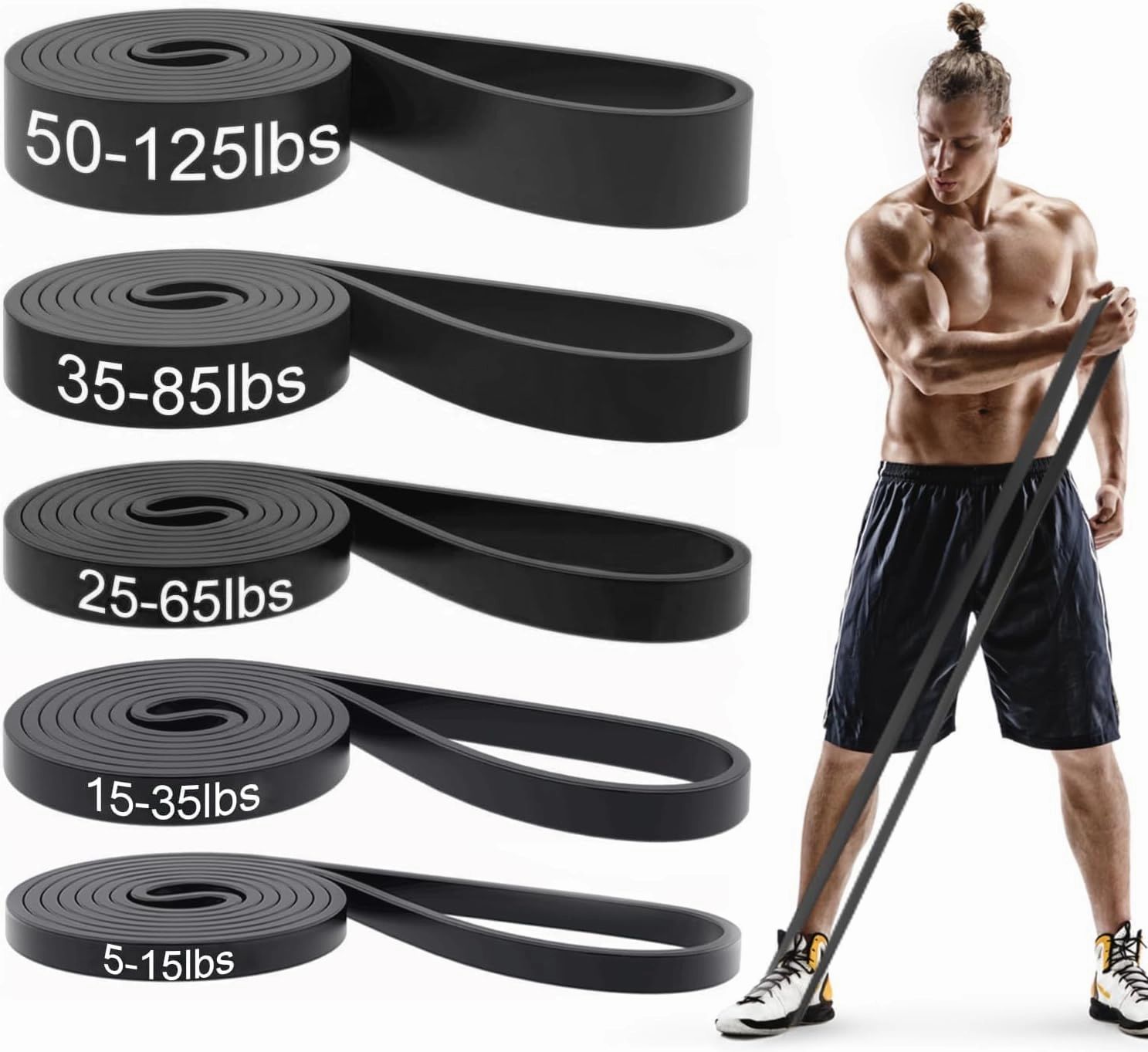 Natural Latex Resistance Bands – Full-Body Pull-Up Assist & Workout Set for All Fitness Levels