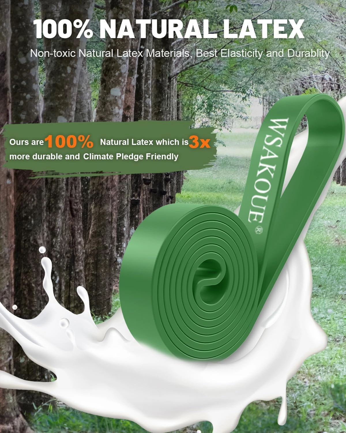Natural Latex Resistance Bands – Full-Body Pull-Up Assist & Workout Set for All Fitness Levels