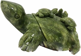 Natural Southern Jade Mother Child Turtle Jade Home Decoration Decoration Turtle Gift 26.5 * 15 * 10CM