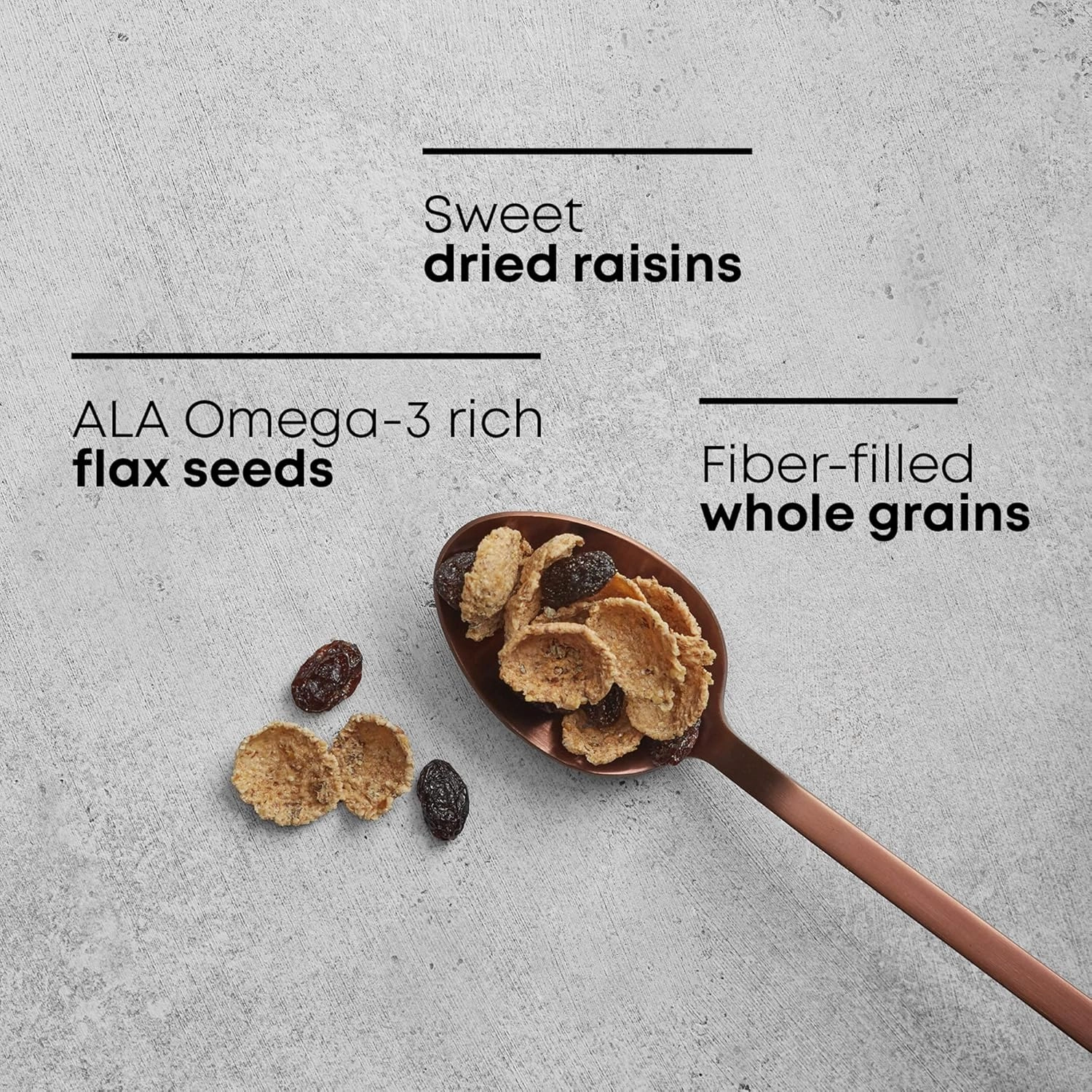 Nature's Path Organic Flax Plus Raisin Bran Cereal, Non-GMO, 20g Whole Grains, with Omega-3 Rich Flax Seeds, 14 Ounce - Pack of 4