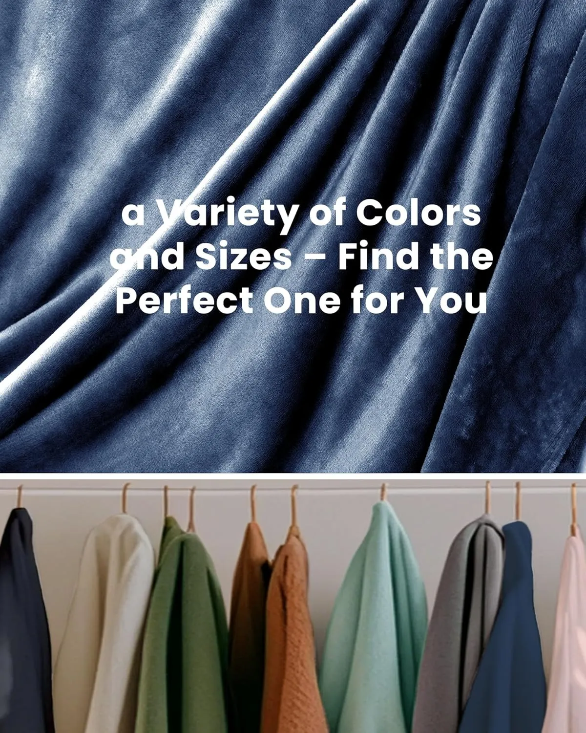 Navy Fleece Blanket Queen Size, Soft Cozy Blankets for Bed and Couch, Machine Washable Luxury Microfiber, Lightweight Portable Plush Blanket for Travel, Camping, Pets, Women, Adults